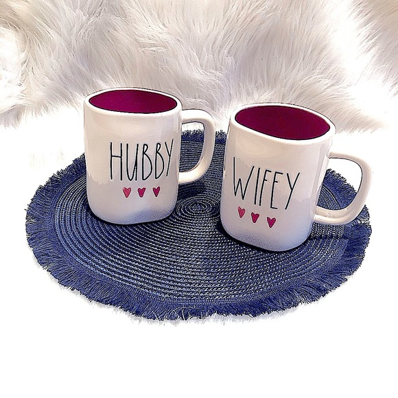 Rae Dunn Other - Rae Dunn ‘Wifey’ and ‘ Hubby’ Coffee Mugs from the Artisan Collection by Magenta